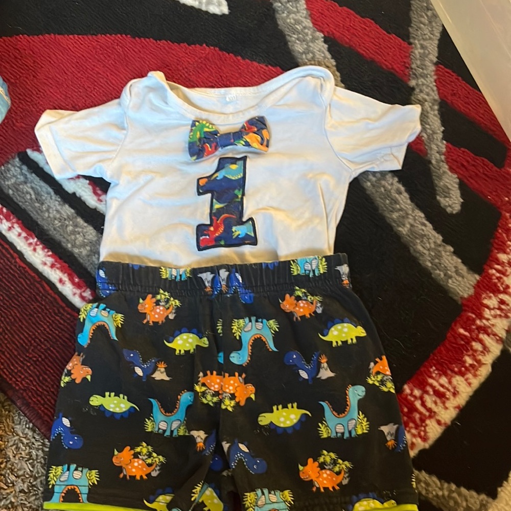 24 month outfit perfect for one year old party or pictures. Worn one time.